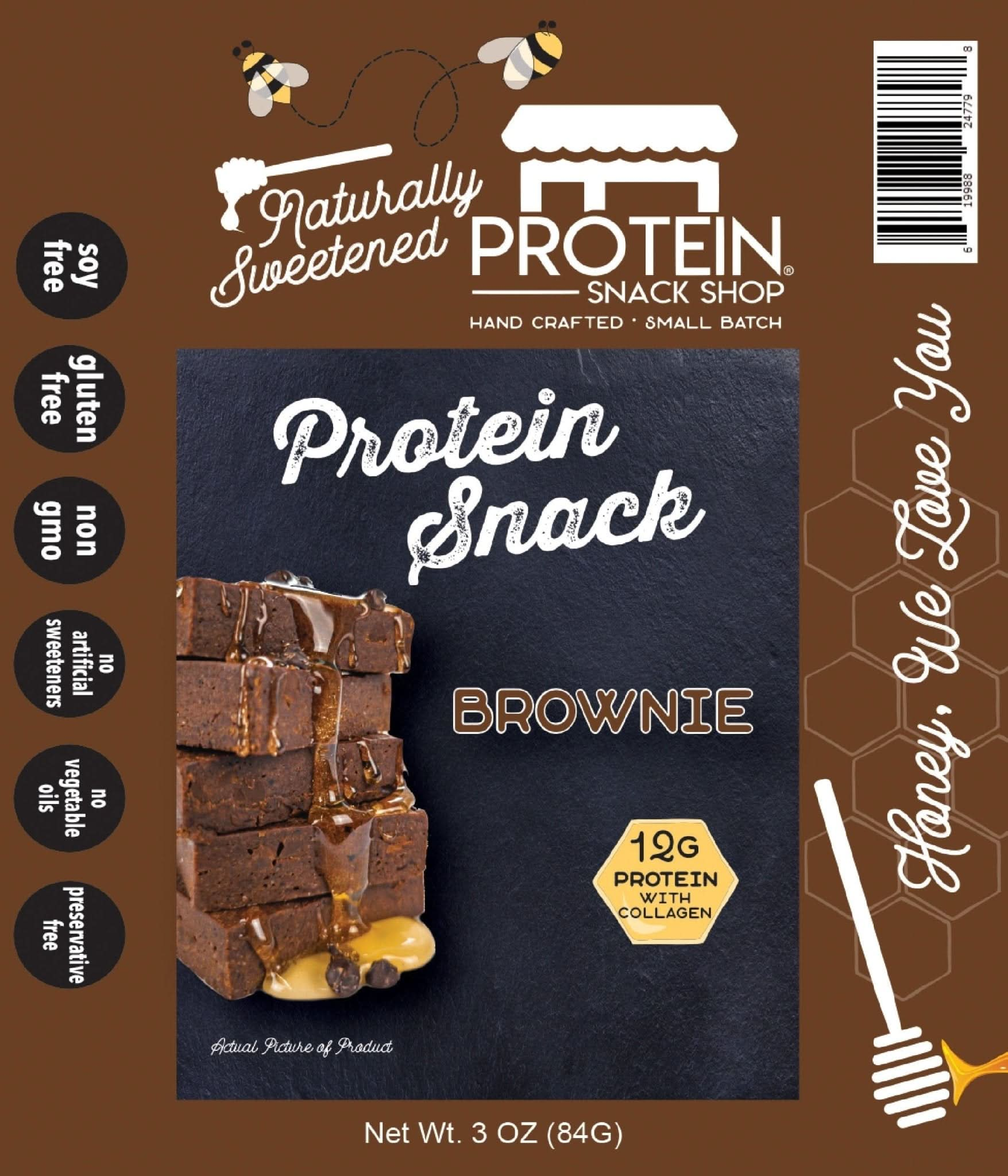 Gourmet Chocolate Protein Brownie 5 - Pack - ProteinSnackShop