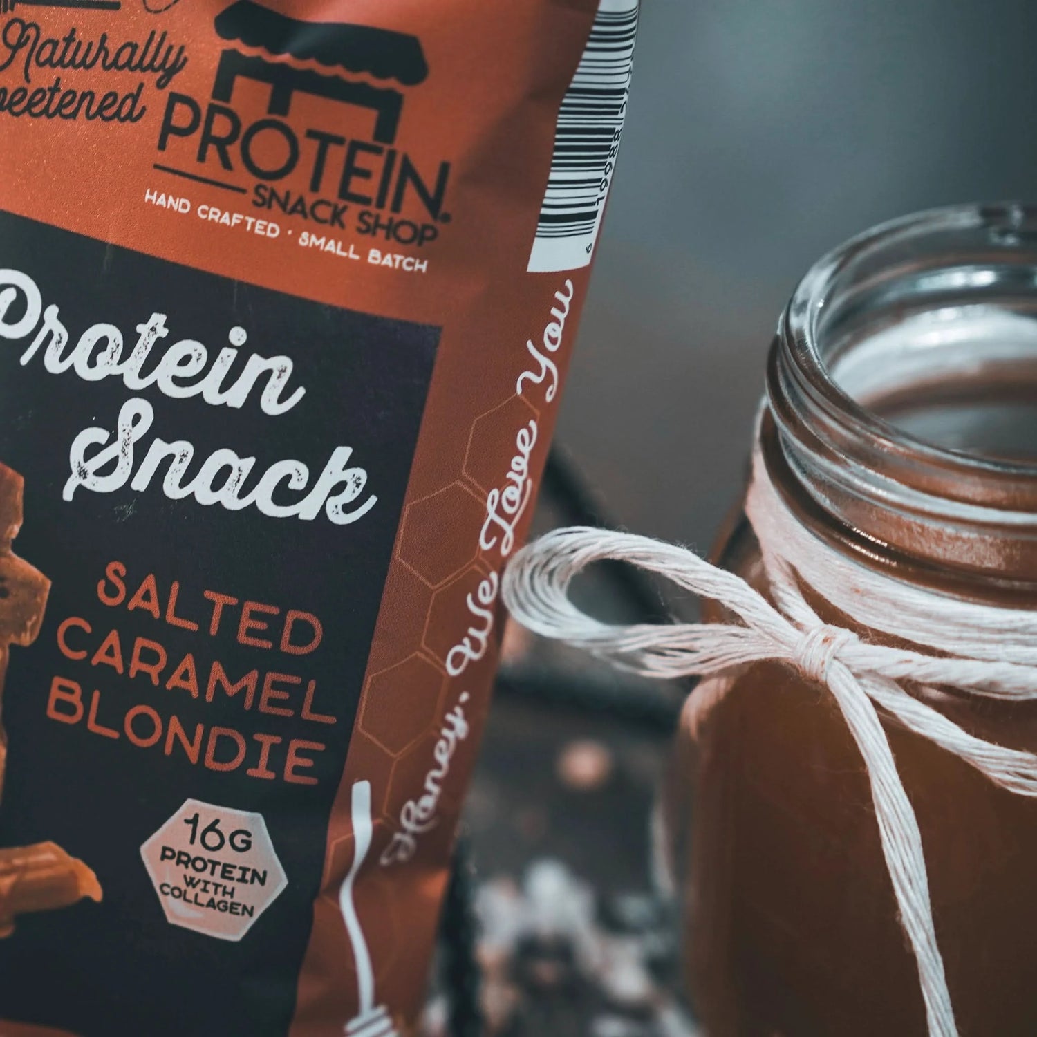 Gourmet Salted Caramel Protein Blondie Bar 5 - Pack - ProteinSnackShop