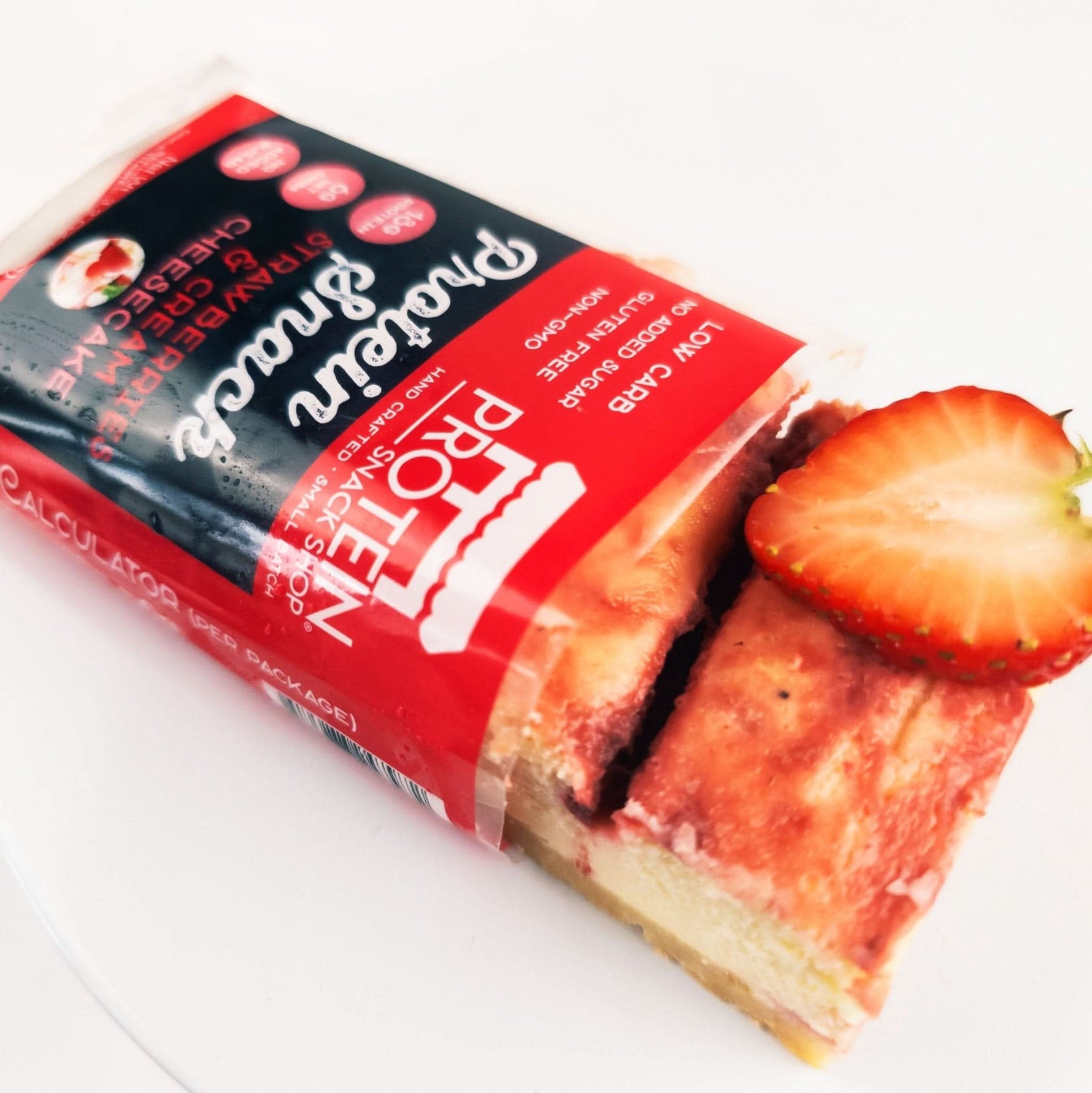 Gourmet Strawberries & Cream Cheesecake 5 - Pack - ProteinSnackShop